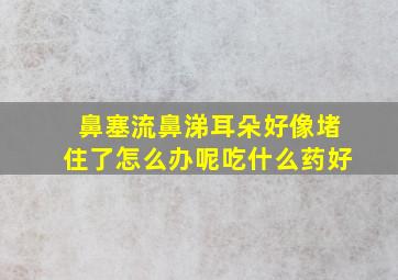 鼻塞流鼻涕耳朵好像堵住了怎么办呢吃什么药好