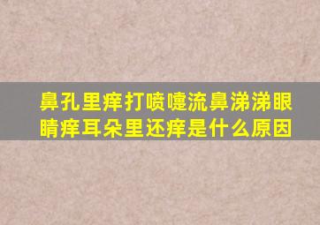 鼻孔里痒打喷嚏流鼻涕涕眼睛痒耳朵里还痒是什么原因